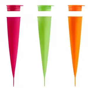 Set 3 moldes Lékué para helados cónicos