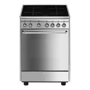 Smeg - Cocina compacta Smeg 60 cm, placa inducción 4 zonas y horno - CX60ISV9.