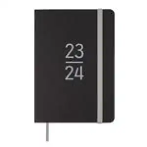 Agenda escolar 2023/2024 Finocam Natural M4 día por página Croma Negro