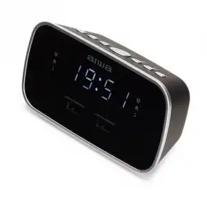 Aiwa CRU-19 Radio Despertador 2xUSB Negra