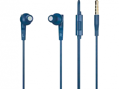 Auriculares de botón - Vieta Pro VHP-BC099BL, De botón, Con cable, Micrófono, Mini Jack, Control volumen, Azul