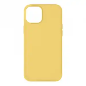 Avizar Funda Silicona Semirrígida con Acabado Tacto Suave Amarillo para iPhone 13 Mini