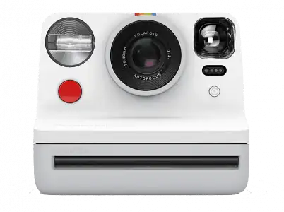 Cámara instantánea - Polaroid Now, Enfoque automático, 2 lentes, Doble exposición, Temporizador, Blanco
