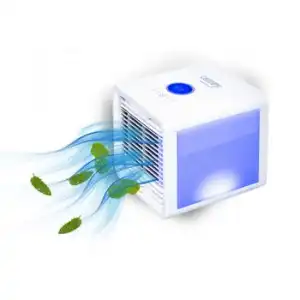 Mini Aire Acondicionado Usb, Purificador, Humidificador, Iluminación Led, 3 Velocidades, Silencioso Blanco 5 W Camry Cr 7321