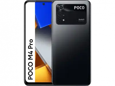 Móvil - POCO M4 Pro, Negro Asfalto, 256 GB, 8 GB RAM, 6.43" FHD+, MediaTek Helio G96, 5000 mAh, Android 11