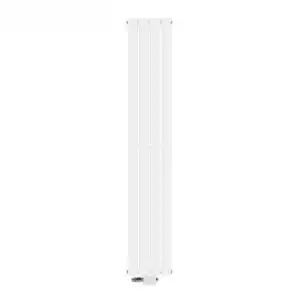 Radiador Monocapa Para Baño Blanco 300 X 1800 Mm Con Conexión Central Universal