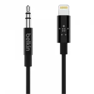 Belkin Cable Adaptador de Lightning a 3.5mm 1.8m Negro