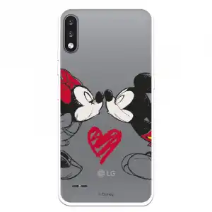Funda Para Lg K22 Oficial De Disney Mickey Y Minnie Beso - Clásicos Disney