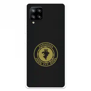 Funda Para Samsung Galaxy A42 5g Del Zaragoza Cf Femenino Escudo Fondo Negro - Licencia Oficial Zaragoza Cf Femenino