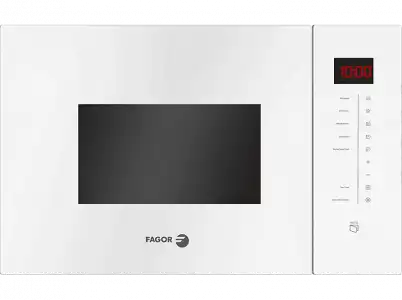 Microondas - Fagor 3MWB-25BTCGB, 1450 W, 25 l, 8 programas, 5 niveles potencia, Combigrill, Blanco