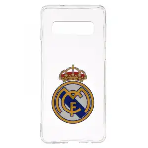 Carcasa Oficial Real Madrid Escudo Transparente Para Samsung Galaxy S10