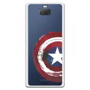 Funda Oficial Escudo Capitan America Para Sony Xperia 10