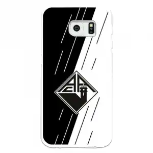Funda Para Samsung Galaxy S6 Edge Del Académica De Coimbra Escudo Bicolor - Licencia Oficial Académica De Coimbra