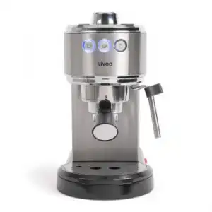 Livoo Cafetera Espresso 15 Bares Gris - Dod186