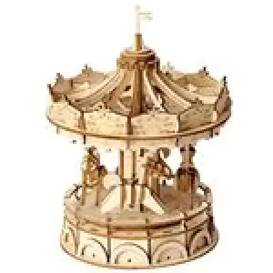 Maqueta de madera Robotime tiovivo Merry-Go-Round