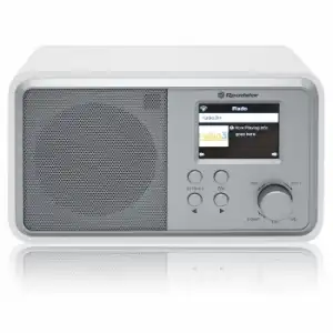 Radio Internet Wi-fi Y Digital Dab/ Dab+/ Fm, Bluetooth, Usb, Mando A Distancia, Despertador Blanco Roadstar Ir-390d+bt/wh