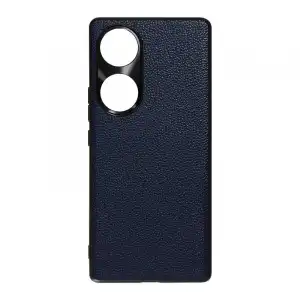 Avizar Carcasa de Cuero Ultrafina Azul Oscuro para Honor 70