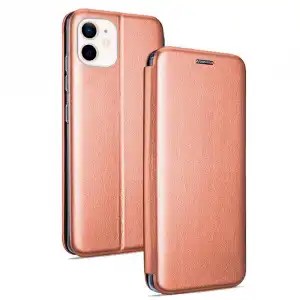 Cool Funda Flip Cover Elegance Rosa Oro para iPhone 12 Mini