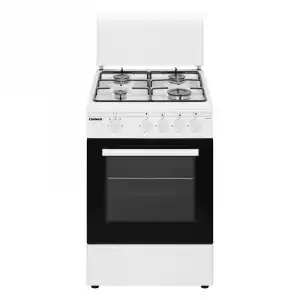 Corberó CCSF45020BW Cocina de Gas Butano 4 Zonas + Horno Blanca
