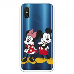 Funda Para Xiaomi Mi 8 Oficial De Disney Mickey Y Minnie Posando - Clásicos Disney