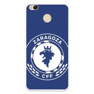 Funda Para Xiaomi Redmi 4x Del Zaragoza Cf Femenino Escudo Grande Fondo Azul - Licencia Oficial Zaragoza Cf Femenino