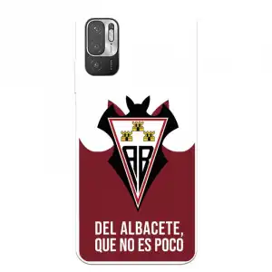 Funda para Xiaomi Redmi Note 10 5G del Albacete Escudo "del Albacete Que No Es Poco" - Licencia Oficial Albacete Balompi