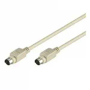 Goobay Cable PS/2 Mini DIN 6pin Macho/Macho 5m Beige
