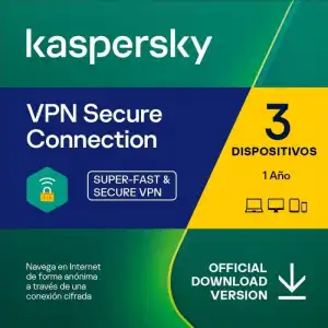 Kaspersky VPN Secure Connection 3 Dispositivos 1 Año Descarga Digital