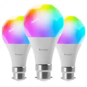 Nanoleaf Essentials Bulb A60 Pack de 3 Bombillas LED RGB Regulable 9W B22