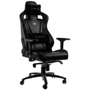 Noblechairs Epic Cuero PU Silla Gaming Negra/Verde