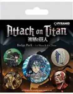 Pack de chapas Ataque a los Titanes