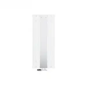 Radiador De Baño Plano Con Espejo Y Juego De Conexión A La Pared 1200x450 Mm Blanco Ml-design
