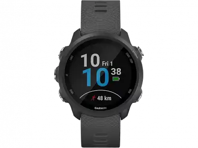 Reloj deportivo - Garmin Forerunner 245, Gris, 42mm, 1.2", Bluetooth, Frecuencia cardíaca, LCD, 168h