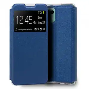 Cool Funda Flip Cover Liso Azul para Xiaomi Mi 11 Lite/Mi 11 Lite 5G