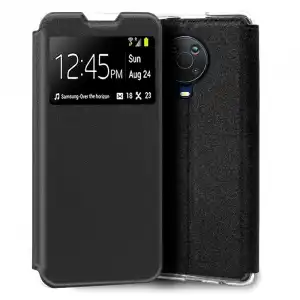 Cool Funda Flip Cover Liso Negro para Nokia G10/G20
