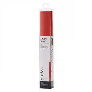 Cricut - Vinilo Cricut Smart Vinyl Permanent 33x91cm 1 hoja rojo brillante.