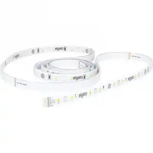 Elgato Light Strip Extension Luces LED RGBWW sin Parpadeo 2000 Lúmenes 16M de Colores Blanco Cálido/Frío