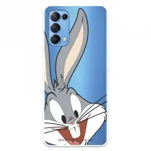 Funda Para Oppo Find X3 Lite Oficial De Warner Bros Bugs Bunny Silueta Transparente - Looney Tunes