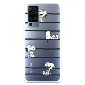 Funda Para Vivo X51 Oficial De Peanuts Snoopy Rayas - Snoopy