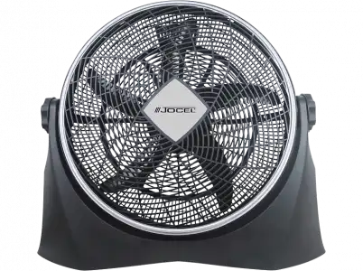 Mini ventilador - Jocel JVC50030634, 80 W, 3 velocidades, Negro y Plata
