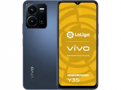 Móvil - vivo Y35, Starlit Blue, 256GB, 8GB, 6.58" Full HD+, Snapdragon 680, Triple cámara 50MP, 5000 mAh, Dual SIM, Android
