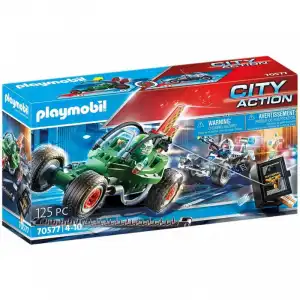 Playmobil City Action Kart Policial: Persecución Ladrón de Caja Fuerte