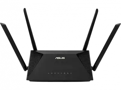 Router - ASUS RT-AX53U, WiFi 6 AX, Dual Band, 1800 Mbps, MIMO, 3x Gigabit, 1x USB 3.0, Soporte Alexa, Negro