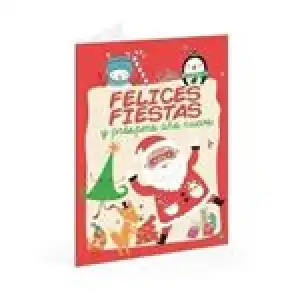 Tarjeta Felicitación Erik Felices Fiestas y Prospero Año Nuevo