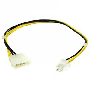 Valueline Cable de Alimentación Interna P4 Macho a Molex Macho 0.15m Negro