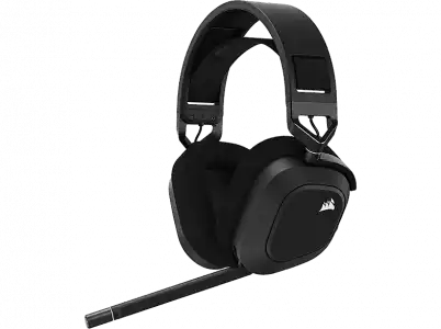 Auriculares gaming - Corsair HS80 Max Wireless, De diadema, Bluetooth, Hasta 24 horas, Steel Gray