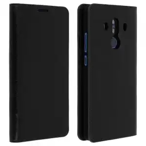 Avizar Funda Cartera Cuero Negra para Huawei Mate 10 Pro