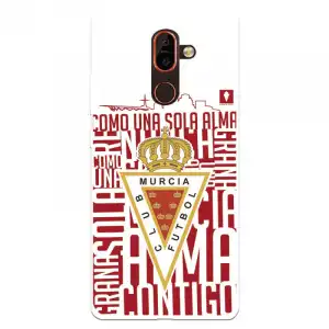 Funda Para Nokia 7 Plus Del Real Murcia Escudo Fondo Blanco - Licencia Oficial Real Murcia