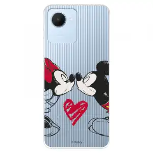 Funda Para Realme C30 Oficial De Disney Mickey Y Minnie Beso - Clásicos Disney