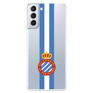 Funda Para Samsung Galaxy S21 Plus Del Rcd Espanyol Escudo Albiceleste Escudo Albiceleste - Licencia Oficial Rcd Espanyo